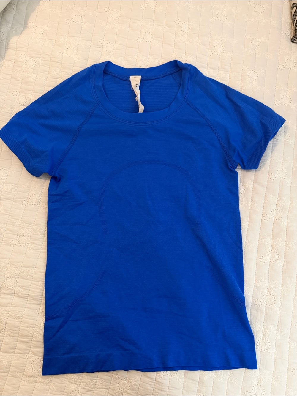 lululemon athletica Royal Blue Short Sleeve Crew Tee